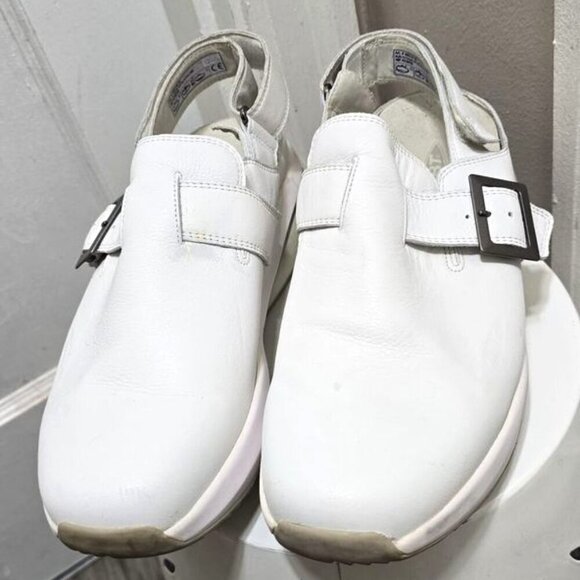 MBT Imara Rocker White Clogs Leather Mules Women's Size 10🌴 - Picture 1 of 8